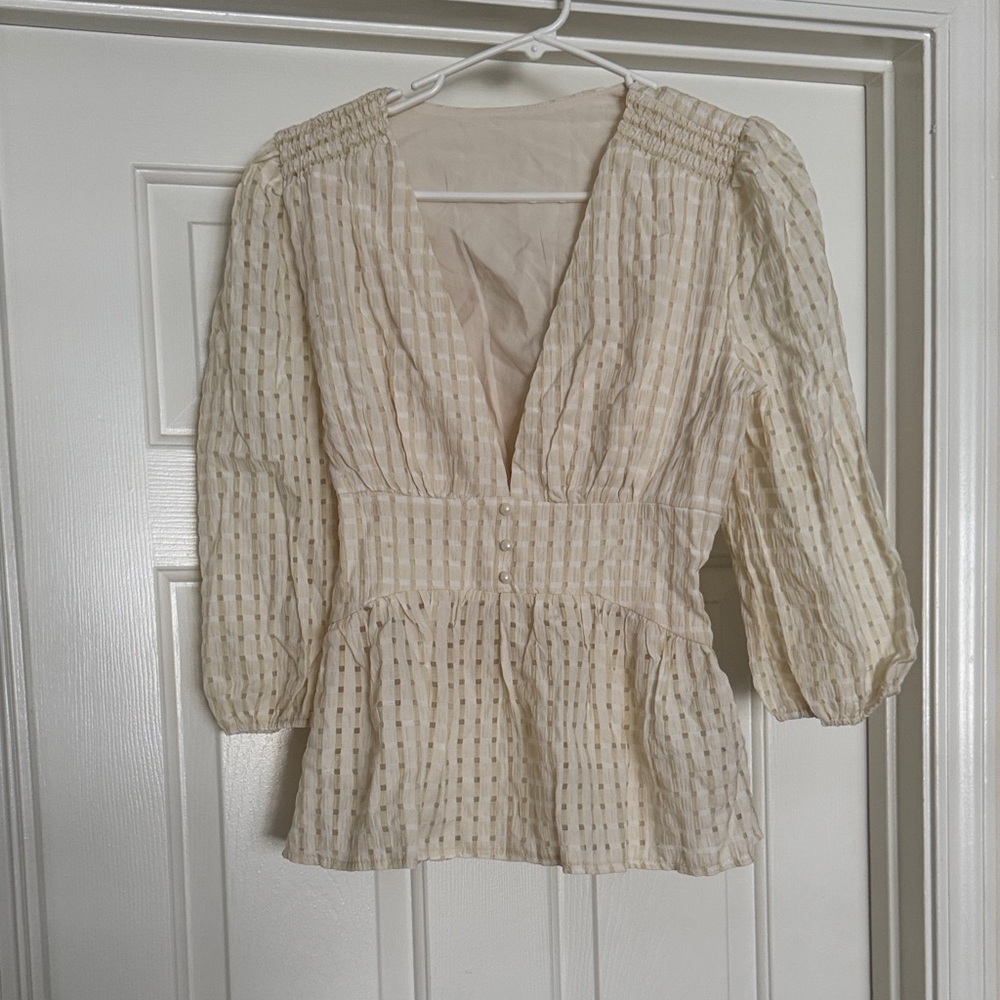 Elegant Cream Blouse